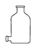 Bottles Aspirator With Bottom Outlet For