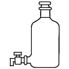 Bottles Aspirator With Screwtheread Or Inter Changeable Stopper And Stopcock - 3.3 low-expansion laboratory glassware, BioTek Brew