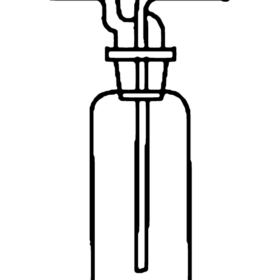 Bottles Gas Washing (drechsel) - 3.3 low-expansion laboratory glassware, BioTek Brew