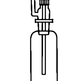 Bottles Gas Washing Drechsel With PTFE Screw Thread For Easy Adjustment Of Diptubes - 3.3 low-expansion laboratory glassware, BioTek Brew