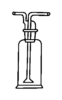Bottles Gas Washing With Sintered Disc