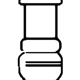 Conical/Spherical Adapters Socket To Ball - 3.3 low-expansion laboratory glassware, BioTek Brew