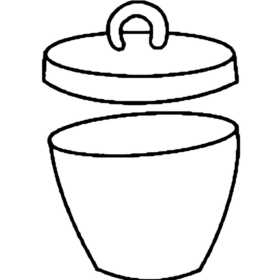 Crucible With Lid - 3.3 low-expansion laboratory glassware, BioTek Brew
