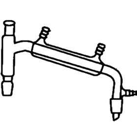Distillation Condenser D.S. With Still Head And Vacuum Bend - 3.3 low-expansion laboratory glassware, BioTek Brew