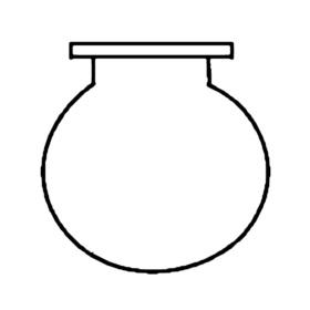 Flask Flat Flange Reaction - 3.3 low-expansion laboratory glassware, BioTek Brew