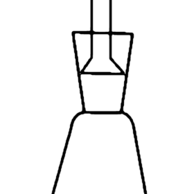 Flask Iodine With Interchangeable Stopper Cup Shaped Or Funnel Shaped - 3.3 low-expansion laboratory glassware, BioTek Brew