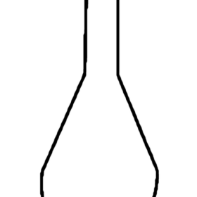 Flask Kheldahl Round Bottom Long Neck - 3.3 low-expansion laboratory glassware, BioTek Brew
