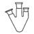 Flask Pear Shaped 3 Neck One Side Parallel One Angled Neck - 3.3 low-expansion laboratory glassware, BioTek Brew