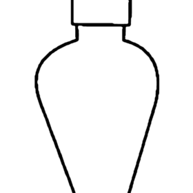 Flask Pear Shaped Single - 3.3 low-expansion laboratory glassware, BioTek Brew