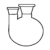 Flask Round Bottom 2 Neck With Interchangeable Joint Side Neck Angled Or Parallel - 3.3 low-expansion laboratory glassware, BioTek Brew