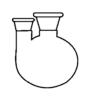 Flask Round Bottom 2 Neck With