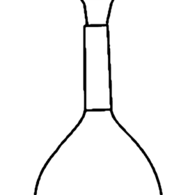 Flask Volumetric With Interchangeable Glass Stopper A Class With Work Certificate - 3.3 low-expansion laboratory glassware, BioTek Brew