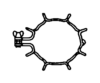 Flat Flange Joint Clip And Gasket