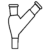 Multiple Adapters Two Necks, One Vertical And One At Angle 45 - 3.3 low-expansion laboratory glassware, BioTek Brew