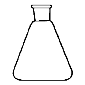 PTFE Conical Flask Wide Mouth - 3.3 low-expansion laboratory glassware, BioTek Brew
