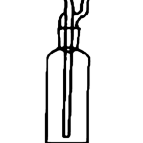 PTFE Gas Wash Bottle - 3.3 low-expansion laboratory glassware, BioTek Brew
