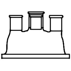 Reaction Vessel, Lid Four Neck Flat Flange - 3.3 low-expansion laboratory glassware, BioTek Brew