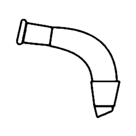 Receiving Adapters Bend Socket TO Cone - 3.3 low-expansion laboratory glassware, BioTek Brew