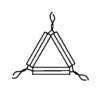 Silica Triangle ON Nichrome Wire