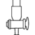 Socket / Adapter Tube Connection With Stopcock (Straight Or Bent) - 3.3 low-expansion laboratory glassware, BioTek Brew