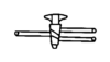 Stopcock Double Oblique Y Bore PTFE