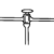 Stopcock High Vacuum 3 Limbs Lower Limb Vertical Hollow Plug - 3.3 low-expansion laboratory glassware, BioTek Brew