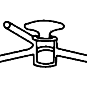 Stopcock High Vacuum V Bore With Hollow Plug - 3.3 low-expansion laboratory glassware, BioTek Brew