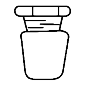 Stopper Hexogonal Hollow Ends Closed Interchangeable - 3.3 low-expansion laboratory glassware, BioTek Brew