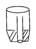 Stopper With Cone And Inside Tube