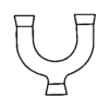 'u' Bends With Bottom Outlet