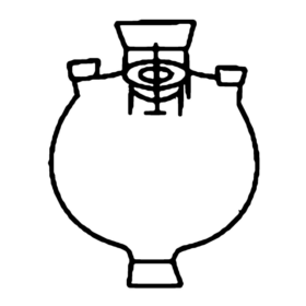 Vessel Four Neck With Bottom Outlet - 3.3 low-expansion laboratory glassware, BioTek Brew